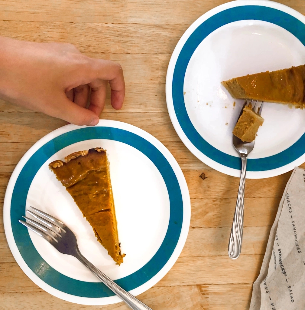 5 spice pumpkin pie aerial