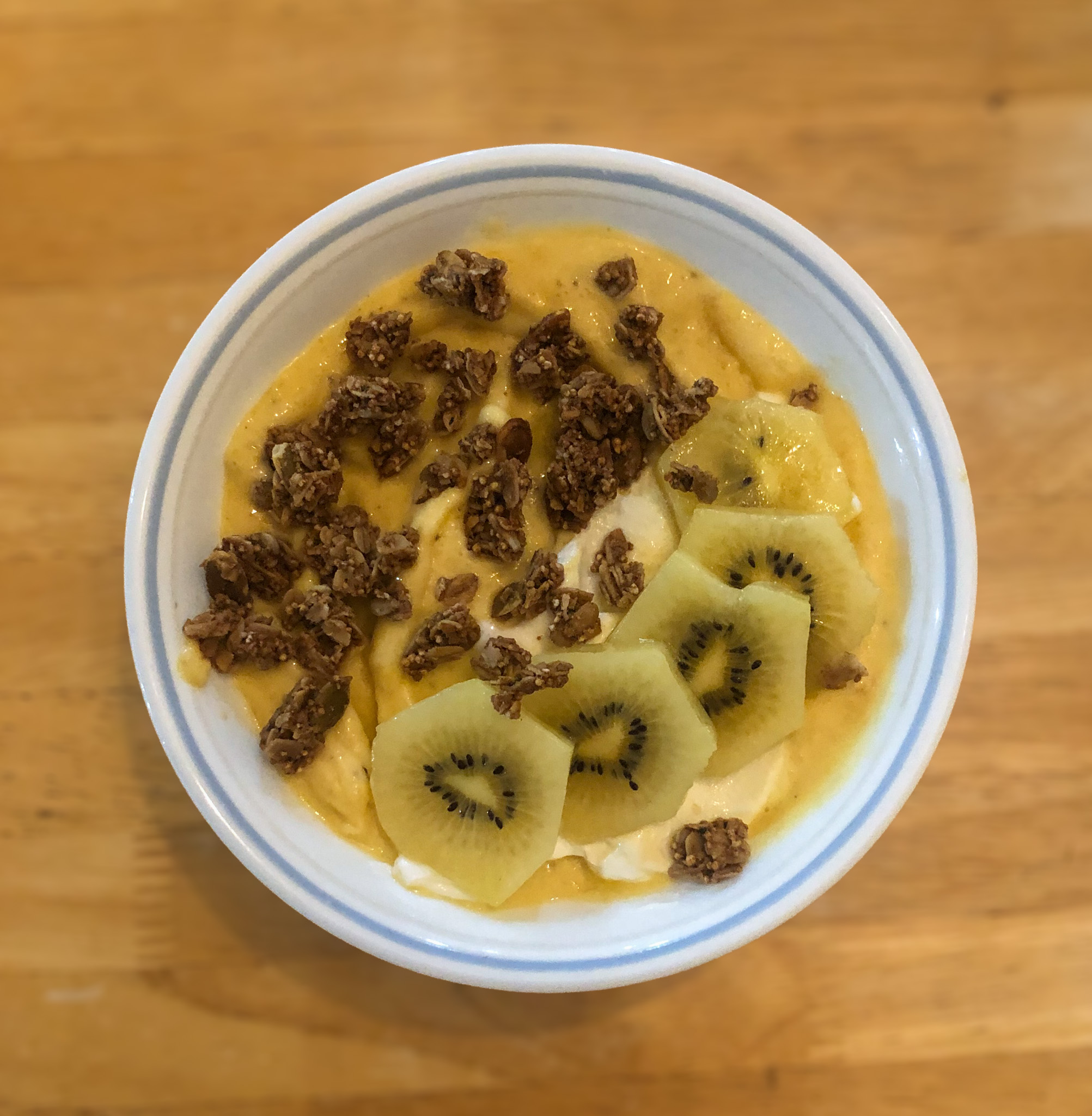 smoothie bowl aerial