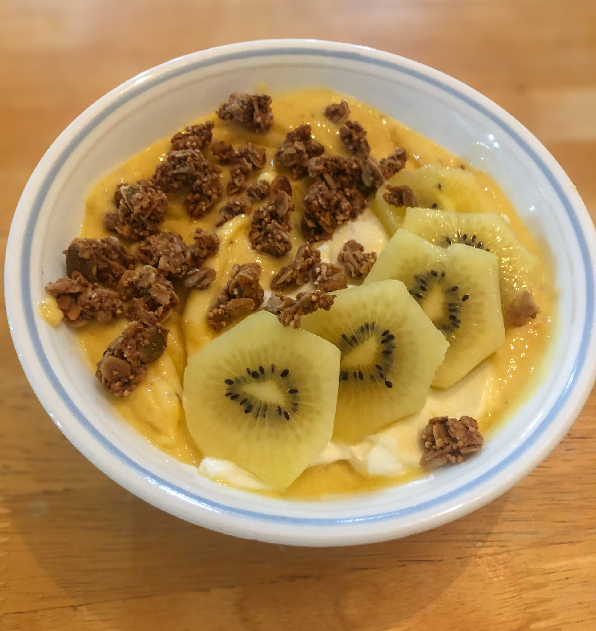 smoothie bowl closeup